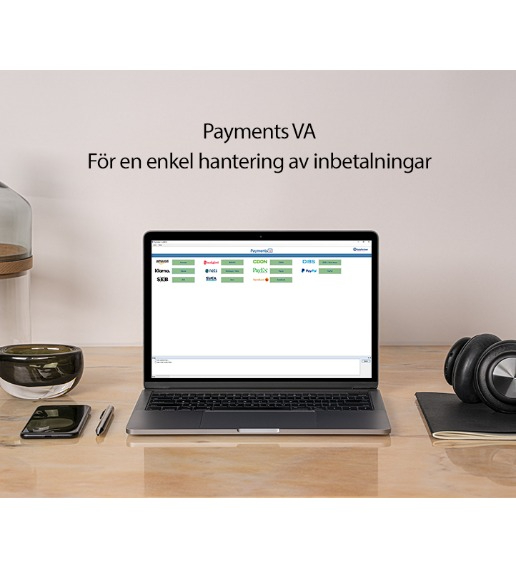 Dator som visar hur Paypal fungerar.