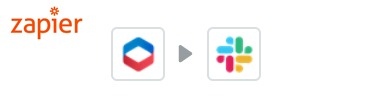 Logotyp för Zapier, Visma eEkonomi och Slack.