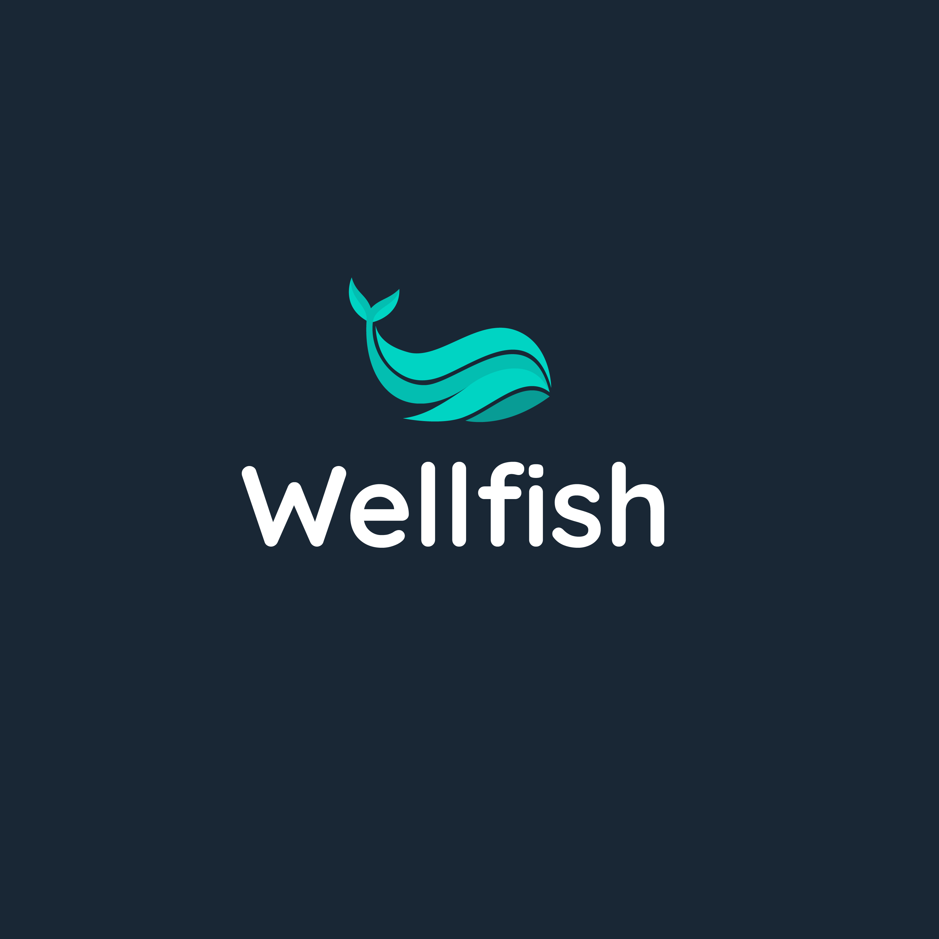 Wellfish logotyp. 