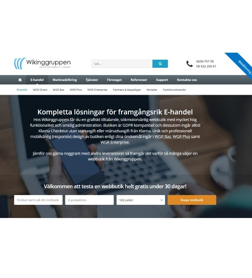 Wikinggruppen hemsida.