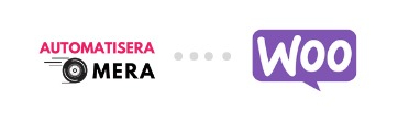 Automatisera mera och WooCommerce logotyper.